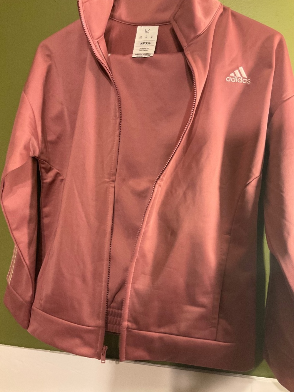 Adidas Girls 2-Piece Tricot Track Suit Set – Pink/Rose – Size M (10/12) – NWT
